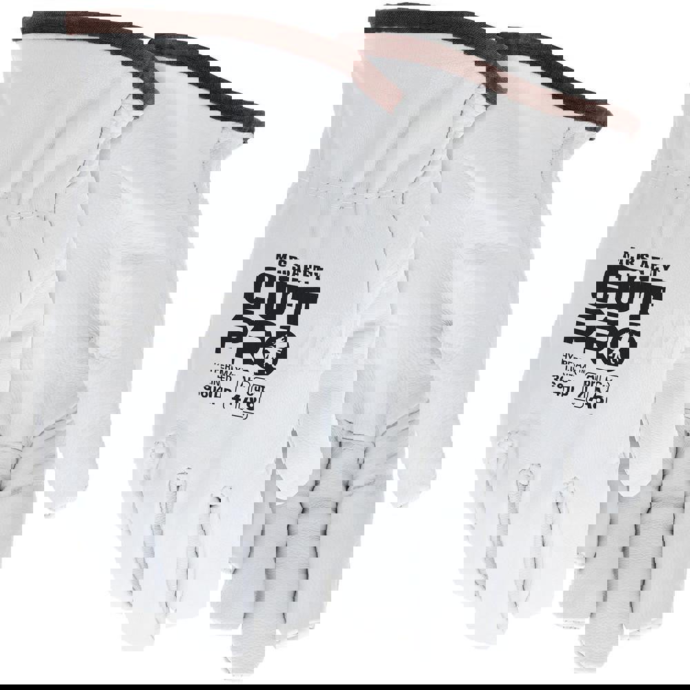 Size 2XL Leather Abrasion, Cut & Puncture Protection Work Gloves